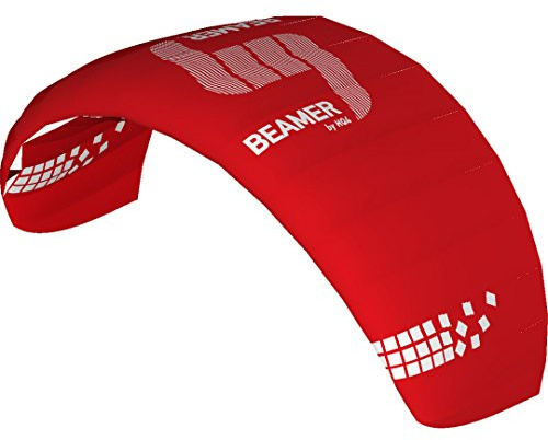 HQ Design HQ4-Kites - Beamer, Vierleiner Lenkmatte Handlekite, inkl. 200/120kp Dyneemaschnüre 4x20m auf Quad-Handles