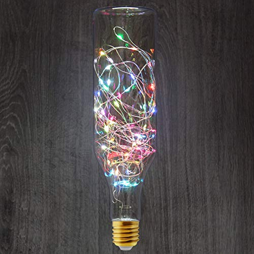 1w LED RGB Light Bulb Colour Changing Fairy String Filament E27 Bottle Shape Decorative Festive Festoon Lamp