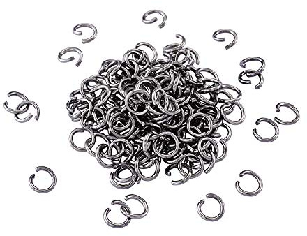 Pandahall Sprungringe aus Edelstahl 6x1mm