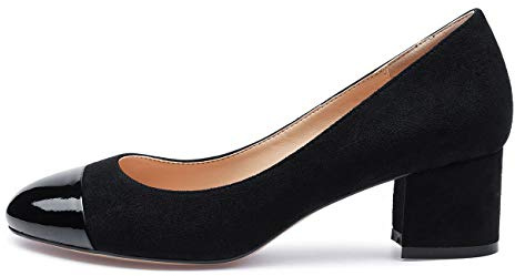Castamere Femme Moyenne Talon Bout Ronde Carré Bloc Talon Escarpins 5CM