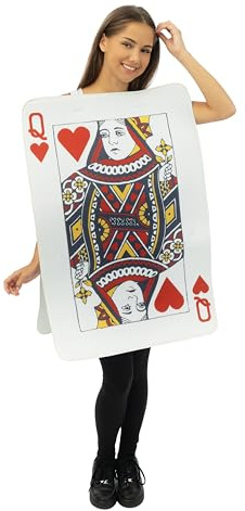 p'tit clown Costume Carte Roi de Cœur Adulte Taille Unique Taille Unique - Blanc