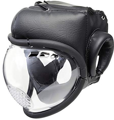 Kudo Casque de protection intégral pour enfant Noir