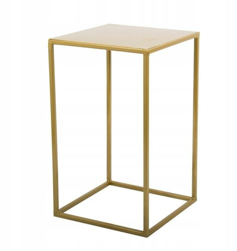 HowHomely Blumenständer Metall Gold 40 cm Hoch - Solider und Robuster Blumenhocker Metall - Pflanzenständer für die Dekoration in Wohnzimmer Schlafzimmer oder Büro