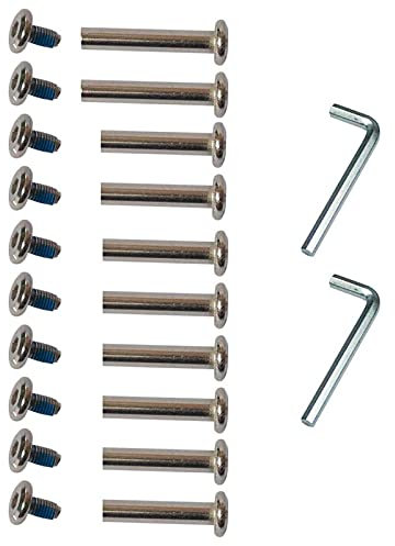 Still Awake OD 15/64 (6mm) Shaft Hex Socket Screw Inline Skate Wheel Roller Blades Replacement Skate Wheel Axles Repair kit (30mm/36mm)
