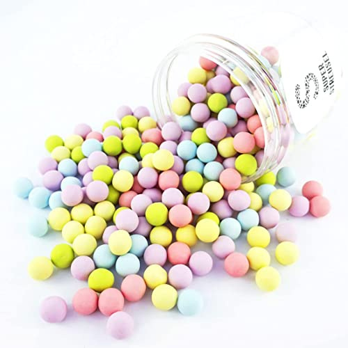 Super Streusel Schokokugeln Bunt 170g Essbare Zuckerperlen mit Schokofüllung | Tortendeko Essbare Perlen für Torten Perlen | Kuchen Perlen Essbar | Torten Tortendeko Schoko Linsen Streudekor
