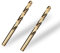 Meccion HSS-Co 2pcs 9.0mm Brocas Helicoidales para Metal, Acero Inoxidable, Madera, Plástico y Hierro