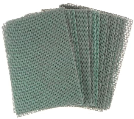 sourcing map 20 hojas de lija de malla de grano 400 de 3 x 4 pulgadas, papel de lija húmedo o seco, almohadillas abrasivas sin polvo para coche, madera, yeso, metal pulido y molienda