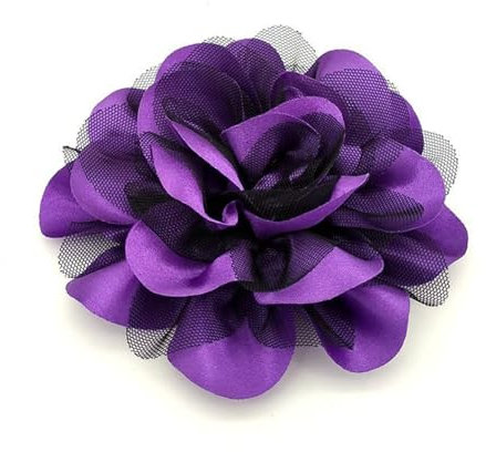 14 cm große Blumen-Brosche, zierlicher Stoff, Kamelie, elegant, Seidensatin, übergroße Brosche, Tanz, Hochzeit, Party, Anzug, Zeremonie, Kleidung, handgefertigt, großes Knopfloch-Zubehör, Seide, Kein
