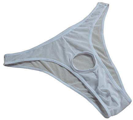 VemeFufu Tanga para Hombre Slips Sexy Calzoncillos Abiertas Frontal Bikini Thong Mankini Sissy Ropa Interior con Hueco Eróticas Transpirable Lencería Masculino