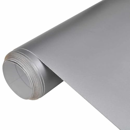 vidaXL Autofolie Matt-Silber 100x150cm Selbstklebend Auto Folie Klebefolie