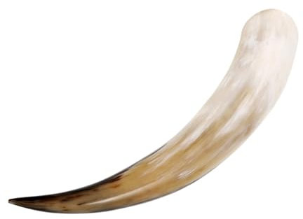 HOLIDYOYO Flower Vase and Unique Country Style Horn Shaped Made from Ox Horn Vintage Versatile for Floral Arrangements Table Decor and Wall Hanging Decoration for Rustic Home