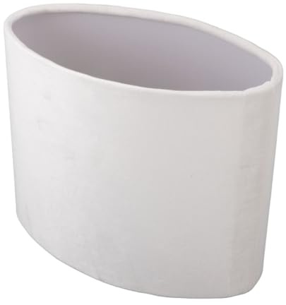 Ovale Lampe e, Oval Lampe e Stoff Lampenschirm E27 E14 Universal Verwendung Für Tisch Stehleuchte Moderne Lampenabdeckung D Lampe ECloth Lampenschirm Modern (WHITE)