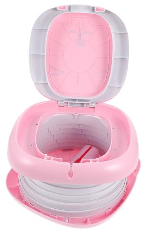 BESTonZON Tragbares Töpfchen für Jungen und Mädchen Töpfchen-trainingssitz für Kleinkinder Faltbare Reisetoilette Kompaktes Design Auslaufsicher 1 Stück