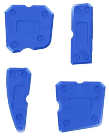 Set Di 4 Raschietto Ergonomico per Malta Rimozione Piastrelle Pulitori per Giunti Per Rimuovere Il Sigillante In Eccesso Dalle Piastrelle Per Pavimenti
