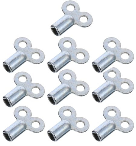 Uonlytech 10piezas Llave De Válvula De Escape De Metal Llave De Purga Para Grifo De Agua Accesorios De Plomería Herramienta De Aire Para Válvula De Radiador Uso Sistemas De Calefacción