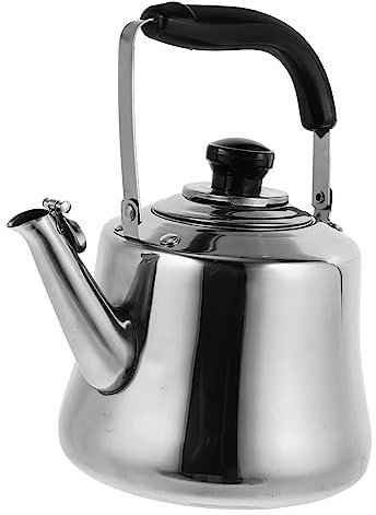 1PC Edelstahl Wasserkocher Ketle Tragbare Wasser-Heizung Metall Wasserkocher Kocher Kocher Gaze Kessel Beize Stahl Metall Tee Tee