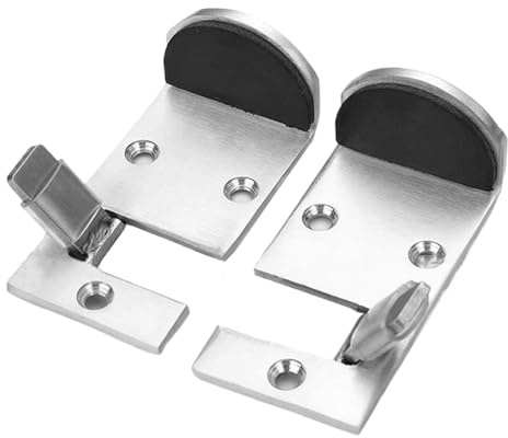 Bodentürstopper, Edelstahl, Sicherheitskeile mit Gummi-Pads für Wohnung, Reisen, Fast-Food-Restaurant, Vermietung, Zuhause, Speisekammer