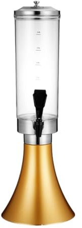 SAGELSHN Spillatore Birra da Casa Distributore di Birra alla Spina da 100 Oz/3 L, Distributore di Bevande da Tavolo for Feste Dispenser Bevande(Gold)