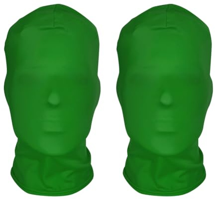 FSSTUD 2 Stück atmungsaktive Vollgesichtsmaske, gesichtslose Hautmasken, Unisex, Cosplay, Haubenmasken, Kopftuch, Kostüm, Gesichtsabdeckung, Spandex, Halloween-Maske für den Urlaub
