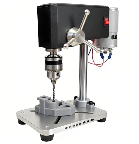 PoiToe Trapano a Colonna da Banco, Adatto per Gioielleria, PCB E Lavorazione del Legno, Trapano ad Alta Precisione con Diametro da 0,6 a 6 mm