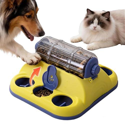 Niktule Leckerli Spender Hundespielzeug,Futter- und Denkspiele | Hundeleckerli Spender Spielzeug Interaktiv,Für mentale Förderung und Training für Katzen, Welpen, kleine mittlere Haustiere, gegen