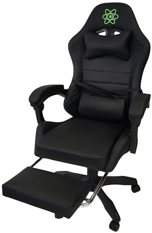 Generico Sedia Gaming Reclinabile Ergonomica con Schienale Regolabile Cuscino Lombare