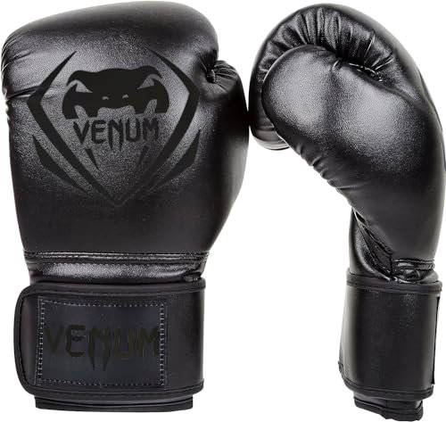 Venum Contender, Uni Contender, Schwarz / Matte Schwarz, 14 oz