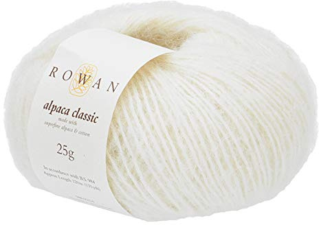 Rowan 9802214-00115 Handstrickgarn, 57% Alpaka, 43% Baumwolle, Snowflake, onesize