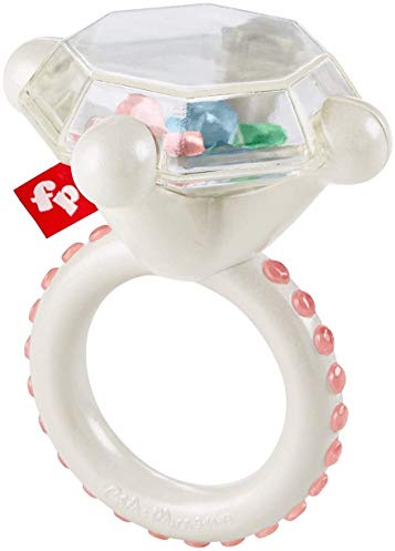 Fisher-Price GJD35 - Fisher-Price Rock ‘n Rattle Teether Ring, babyskallra och bitleksak