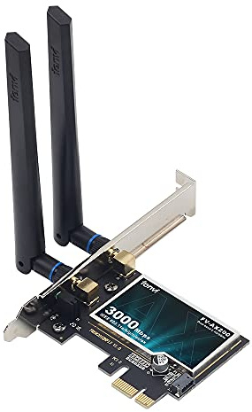 FENVI AX3000 WiFi 6 PCIe Card WiFi6 AX200 Desktop PCI-E Wireless Adapter WPA3, Bluetooth 5.2,Dual Band 3000Mbps WiFi 802.11ax PCIE-AX3000 Network Card MU-MIMO Gigabit WLAN for PC Windows 10,11 64 bit