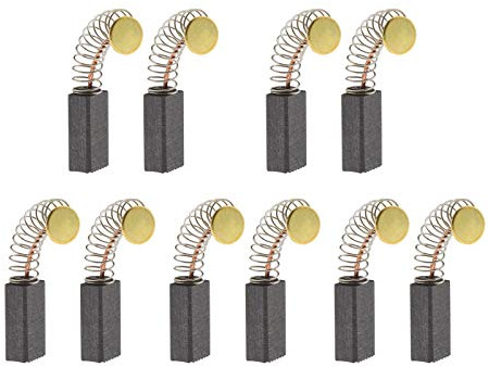 EMSea 5 Pares de Escobillas de Carbón para Motor 13mm x 8mm x 5mm Piezas de Repuesto de Herramientas Eléctricas Universales para Amoladora Angular LIJADORA Orbital