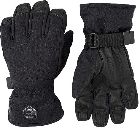 Hestra Gore-Tex Atlas Junior Handschuh für Jungen & Mädchen I Isolierte wasserdichte Fäustlinge für Wintersport - Schwarz - 6