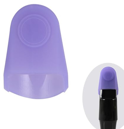 Silica Gel Mouthpiece Cap Cover Durable Mouthpiece Protector for Clarinet/Alto Saxophone Sax Protective Cap Middle Size(Purple)