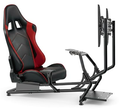VDD Simulateur de cockpit de siège de course - entièrement réglable avec support d'écran