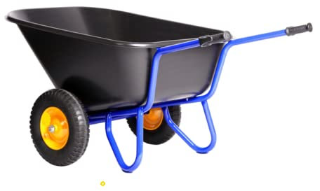 Schubkarre 293L 2-Rad Hof- & Stallkarre Futterkarre KELBERG 400-8 Vollgummi PU