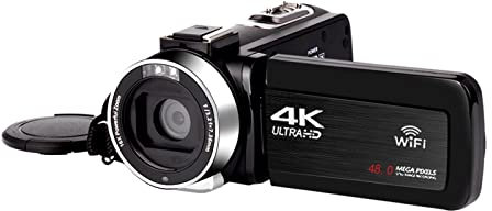 ARTGOS Videocamera videocamera con videocamera 4K Webcam videocamera da 3,0 Pollici Touch Screen telecomanda Fotografica Video WiFi Esterna(Standard,AF1)