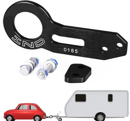 leryveo Kit de Gancho de Remolque para Accesorios de Coche,Kit de Gancho de Remolque Trasero para Coche | Gancho de Remolque Trasero de Aluminio para Coche Reutilizable para vehículos recreativos,