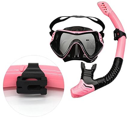 Happyyami Schnorchel-tauchmaske Für Erwachsene Mit Wasserdichtem Schnorchelrohr Großem Luftvolumen Ergonomischem Design Und Silikon-schnorchel Und Schlauch Für Tauchzubehör