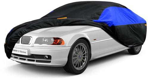 GUNHYI Car Cover Custom Fit for BMW 3 Series Convertible E46 Waterproof Breathable All Weather Outdoor Full Cover Rain Sun UV Protection