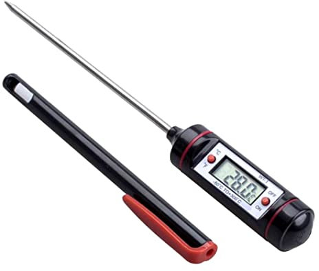 Termometro per carne digitale, termometro a lettura istantanea, tester a temperatura di condizionamento dell'aria, termometro a sonda per carne in acciaio inossidabile per cucina, cottura alimentare