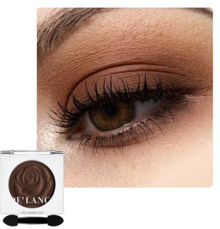 DE'LANCI Single Matte Braun Lidschatten Palette, Neutral Nude Braun Grundlegender Lidschatten, Hight Pigmentiert Wasserfester Langlebig Brown Eyeshadow, Wasteland Punk Meladee Makeup,Vegan #09