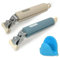 2 pezzi pinze da cucina in silicone, pinze da cucina, clip anti scottatura, per friggitrice ad aria, forno a microonde, pinza per teglia calda da cucina (con 1 guanti termoisolanti)