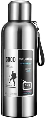 Bouteille d'eau isotherme en acier inoxydable de grande capacité pour boissons chaudes et froides, étanche, pour voyage, sport, utilisation à domicile (800 ml)