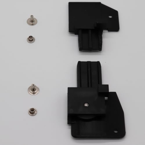 FaiX3.it Fliegengleiter mit Rädchen für seitliches Fliegengitter-Rollo mit Feder rechts, Schwarz