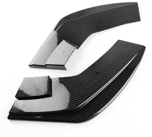 ATGCBCAUF Für F20 1er 118i 120d 120i 125i M-Paket 2015–2019 LCI Seitendiffusor Auspuff Schalldämpfer Heckstoßstange Seitensplitter(Carbon Fiber Style)