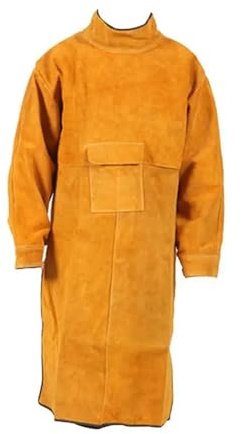 Delantal for soldador de cuero de vaca, ropa de trabajo de seguridad, delantal de herrero, ropa de seguridad for soldadura eléctrica