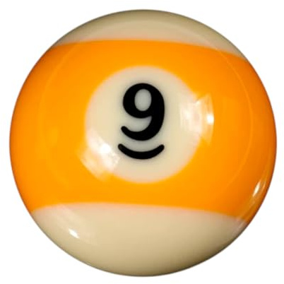 Empire USA #9 Pool Ball Replacement Billiards Ball, 2-1/4 (2.25-Inch) American Standard Size Billiard, Billiard Pool Table Accessories（9#）