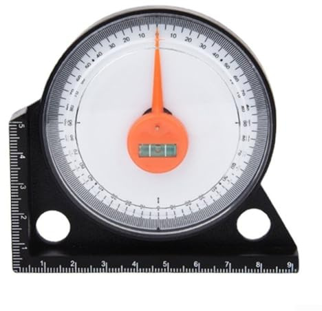Magnetischer Winkelmesser und Klinometer-Werkzeug mit 0 bis 90 Grad Messbereich, geeignet für Maurer- und Tischlerarbeiten