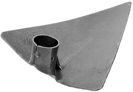 Mikikit Houes De Jardin Triangulaires en Acier Au Carbone 27x20 Cm pour Plantation Et Binage, Outil De Creusement Léger Gris Argenté, Accessoire Polyvalent pour Sols Meubles De Jardin