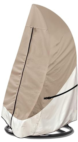 Niesel Funda Impermeable para Silla Huevo - Cubierta de Silla Grande Impermeable de Alta Resistencia - Artículos para el Hogar para Patio, Exterior, Jardín Trasero, Patio Interior, Terraza,